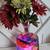 LIGHTED PAINTED VASE W/FLOWERS  (FAKE) 2 thumbnail