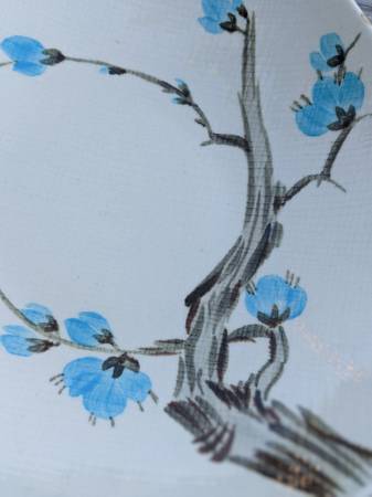 Vintage Retro Redwing Pottery Serving Bowl Driftwood Pattern REDUCED! 1