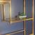 Mid century milo style Brass shelving, etegere 9 thumbnail