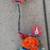 3 Folk Art COLORFUL Paper Mache Circus Clown 3 thumbnail