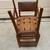 Antique Viennese Art Nouveau solid oak chairs . set of 3 14 thumbnail
