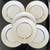 6 Noritake White with Platinum Trim Plates 6 3/8” 3 thumbnail