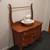 Antique Washstand Wash Table with Towel Rack & Basin/Pitcher 1 thumbnail