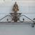 French Art Nouveau Gold Tone Wrought Iron Towel Rack 29" Length 6 thumbnail