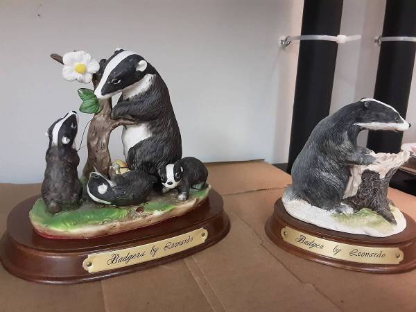 Set of 2 Pieces Badger & Badgers by LEONARDO - collectibles - by