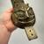 Antique 1925 Indian Brass Filigree Beast Tiger Pata Sword Handle Gaunt 6 thumbnail