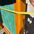 VINTAGE MID CENTURY 40s FREE STANDING WOOD CLASSROOM SCHOOL CHALKBOARD 9 thumbnail