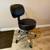 Rolling Garage or Salon Stool Adjustable Height Swivel Chair Black 1 thumbnail