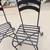 Black Wrought iron patio chairs - set of 2 3 thumbnail