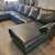 Large Black Leather Sectional Sofa by Creative Leather 4 thumbnail