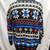 Susann D Multicolor Geometric Mock Neck Knit Long Sleeve Sweater - L 5 thumbnail