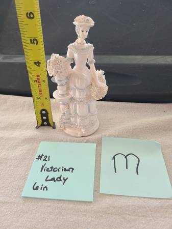 6 inch tall figurine of a Victorina Lady 1