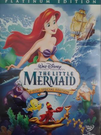 THE LITTLE MERMAID 2 disc DVD platinum edition Walt Disney Pictures 1