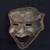Antique Full Size 9" x 7" BRONZE DEVIL DEMON TRAGEDY FACE MASK Made in 2 thumbnail