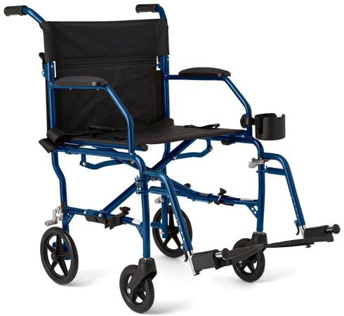 Medline Ultra Lightweight Transport Wheelchair 1