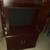 VERY GOOD CONDITION CHERRY  ENTERTAINMENT CENTER 1 thumbnail