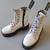 Doc Marten Jadon 8-eye White Leather Platform Boot sz 6 Men, 7 Ladies 1 thumbnail
