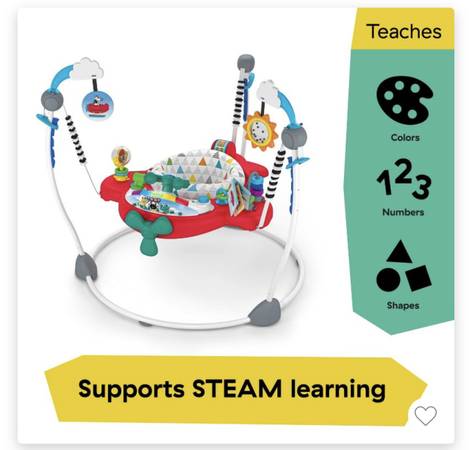 Baby Eienstein’s airplane adventure activity jumper 1