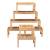 New solid teak outdoor 4' backless bench 1 thumbnail