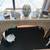 MK- Wicker Console Table with Glass Top Light Natural Braided Edge 1 thumbnail