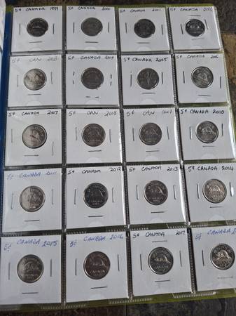 Canadian Nickel Collection 1922-2025 - collectibles - by owner