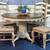 Renewed 5 Piece Oak Pedestal Dining set -- Dinette 1 thumbnail