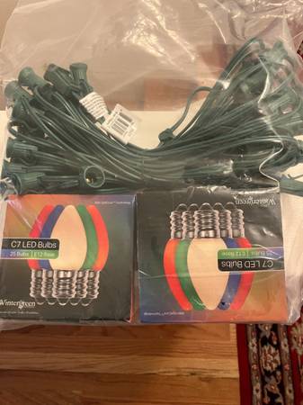 LED opticore  50 bulbs/50ft multicolor  light - in the box 1