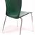 2 Thonet Dark Green Plastic Stack Chairs 3 thumbnail