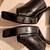 Nine West Women’s Black Patent Platform Sandals 10M 4" heels 4 thumbnail