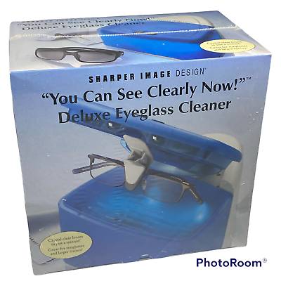 New Sealed In Box Sharper Image Deluxe Eyeglass Cleaner 1
