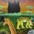 Vintage African Folk Art Painting on Canvas of Animals 6 thumbnail