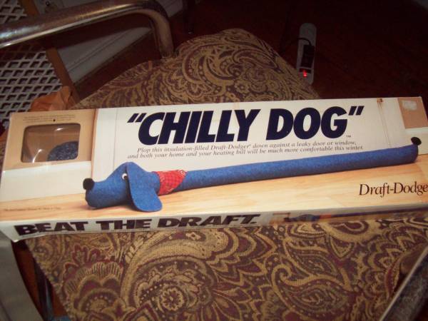 1 New In Box--Chilly Dog-Draft Dodger Dog-Can Be 40"L-Unique Gift! 1
