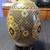 Vintage Hand Painted Chinese Chinoiserie MCM Satsuma Egg on Wood Base 4 thumbnail