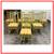 Mcguire Furniture Pistachio Bamboo + Leather Dining Table + Set Of Eig 10 thumbnail