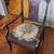 Antique pair of Wood Inlay and Black Embroidered chairs 1 thumbnail