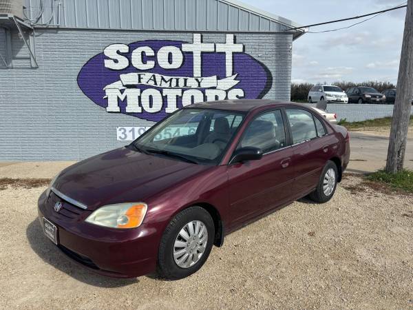 $5000--02 CIVIC--RUST FREE/34MPG/CRUISE&ALL POWER/AFTERMARKET RADIO!! 1