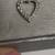 14K white gold diamond heart pendant necklace. 5 thumbnail