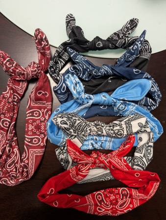6 bandana headbands 1