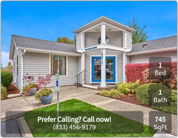 $1,885 / 1br - 745ft2 - Exquisite courtyard and garden views at Springfield (Renton - Highline SeaTac Botanical Garden)63400069432195122