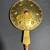Antique large copper brass bed warmer pan with wooden handle 2 thumbnail