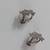 Vintage Oriental ladies silver earrings. 3 thumbnail