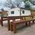 Farm house table, custom made brand new, solid wood, patio furniture 5 thumbnail