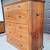 Antique c.1850 Carved Camphor Campaign Chest Drawers w/ Secretary Desk 7 thumbnail