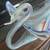 Mid century, larger, multicolor marble swirl swan bowl. 1 thumbnail