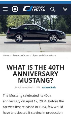 2004 Mustang Anniversary Edition Collectors Car - $2,500 (Hoquiam)63622857854337121