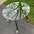 Wrought Iron Side Table W/ Round Glass Top and Heavy Duty Casters 2 thumbnail