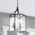 4-Lite Lantern Chandelier Oil Rubbed Bronze Glass Side Johnathon Y NEW 6 thumbnail