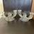 Vintage Fostoria Double Candlestick Navarre Etched Glass Flowers Base 1 thumbnail