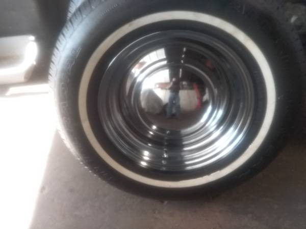 Chrome reverse 15" wheels/tires 1