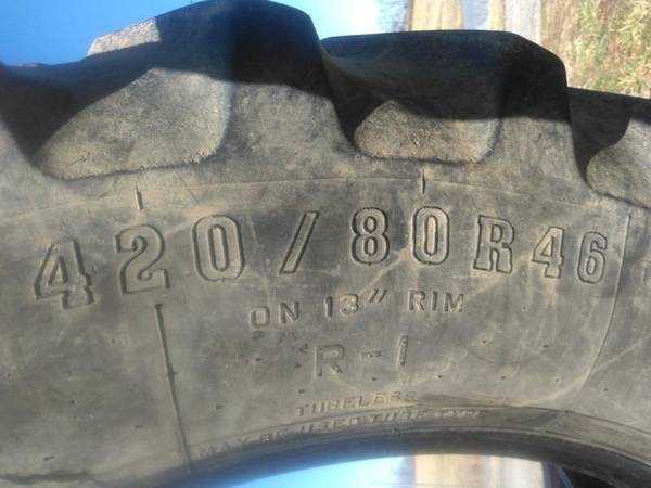 FIRESTONE TIRES 420\80\46 1